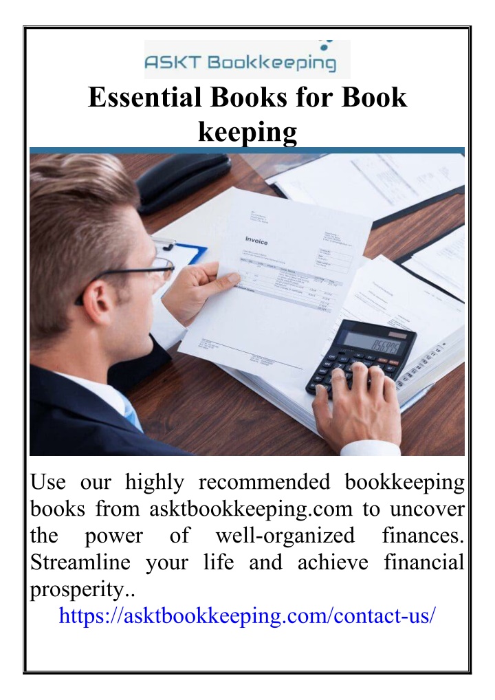 essential books for book keeping n.w