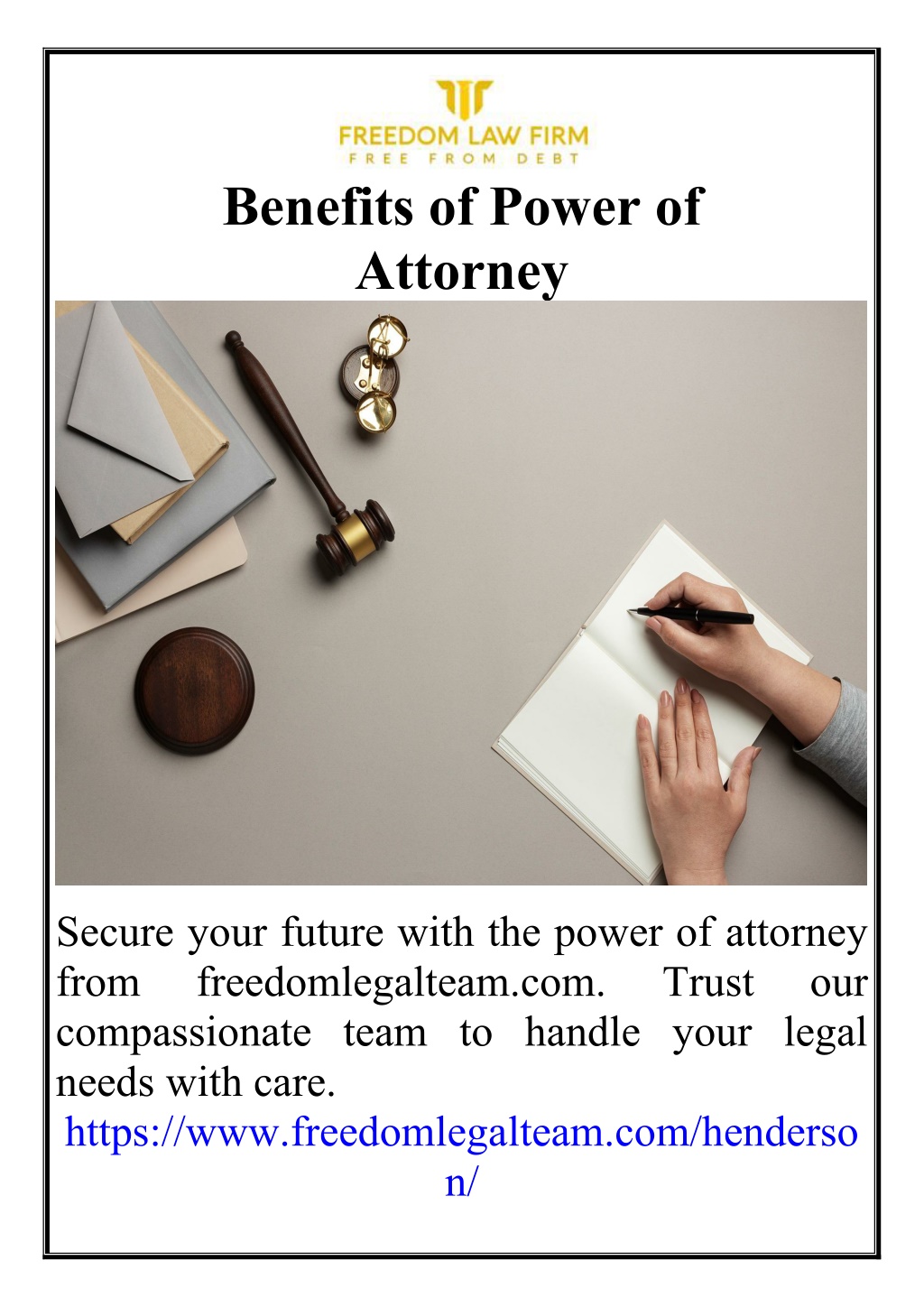 benefits of power of attorney l.w