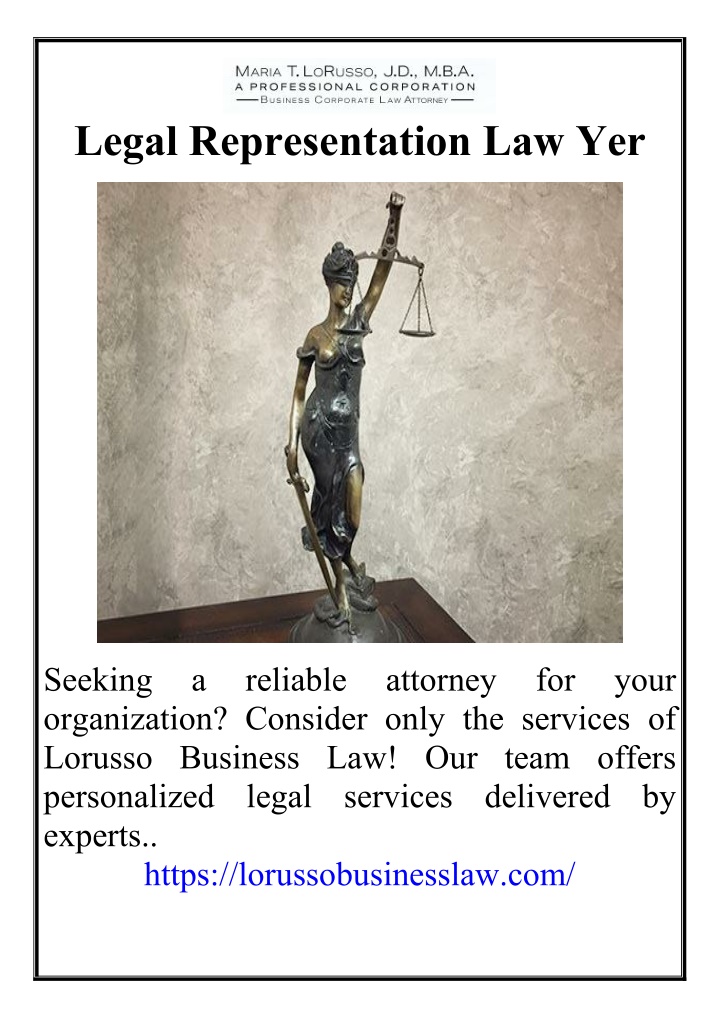 legal representation law yer n.w
