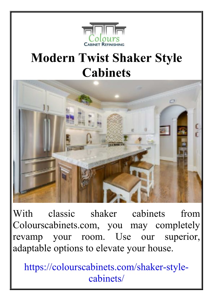 modern twist shaker style cabinets n.w