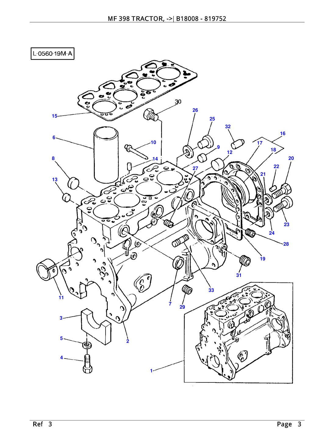 mf 398 tractor b18008 819752 mf 398 tractor l.w