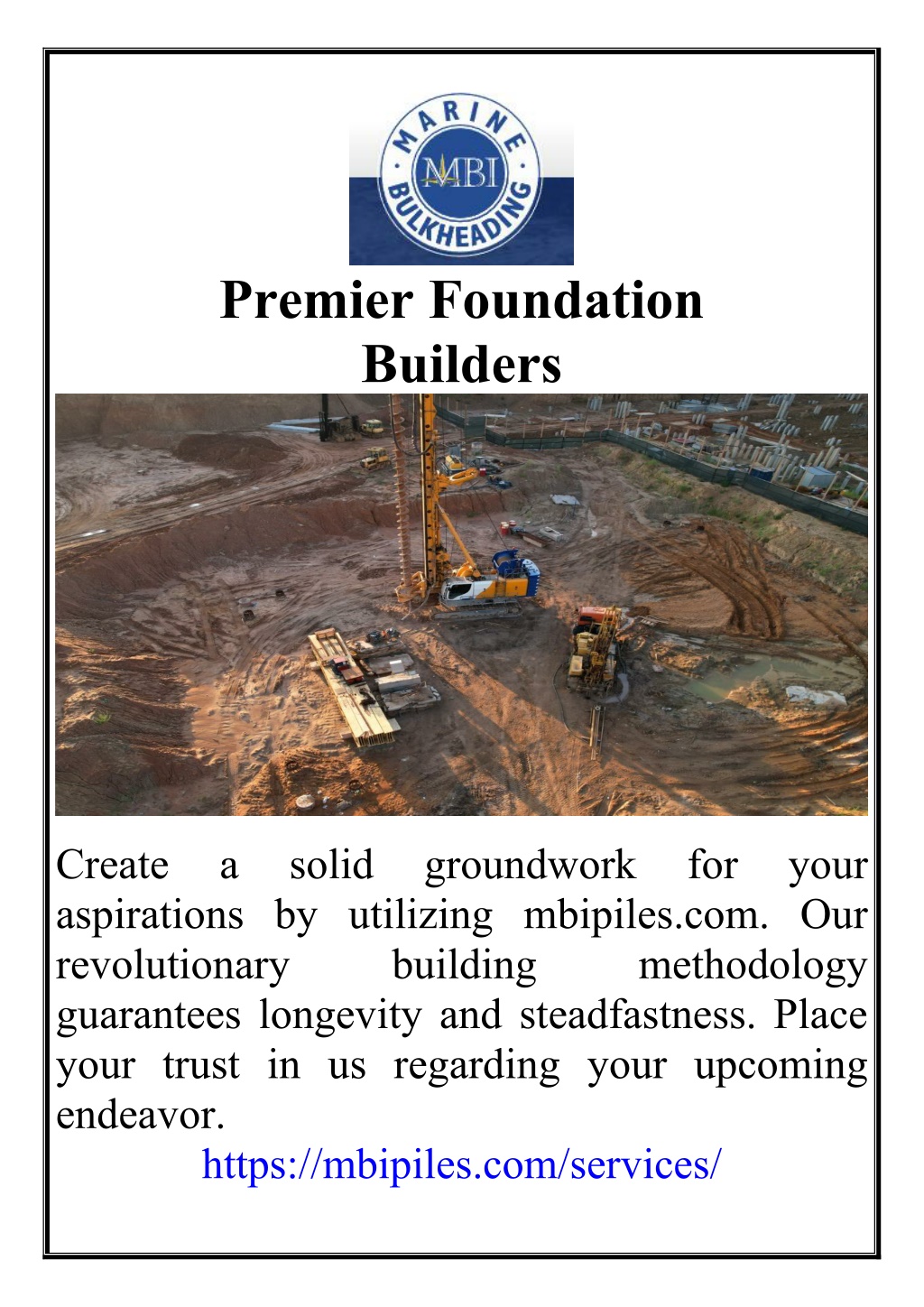 premier foundation builders l.w