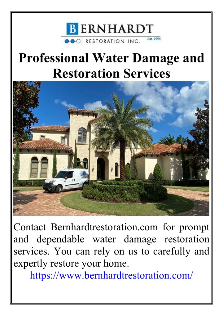 professional water damage and restoration services n.w
