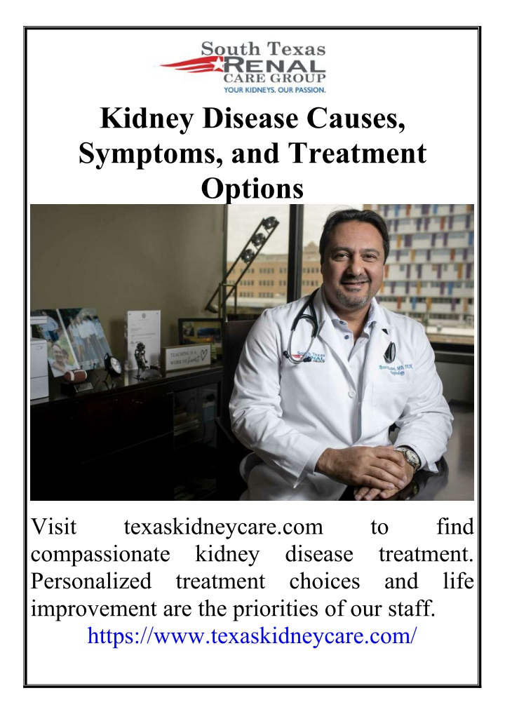 kidney disease causes symptoms and treatment n.w