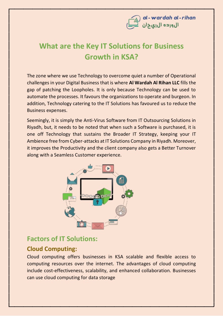 what are the key it solutions for business growth n.w