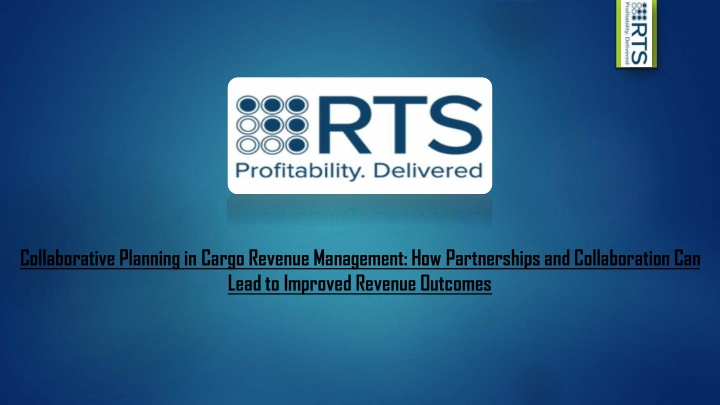 collaborative planning in cargo revenue n.w