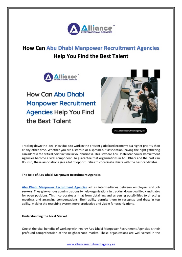 how can abu dhabi manpower recruitment agencies n.w