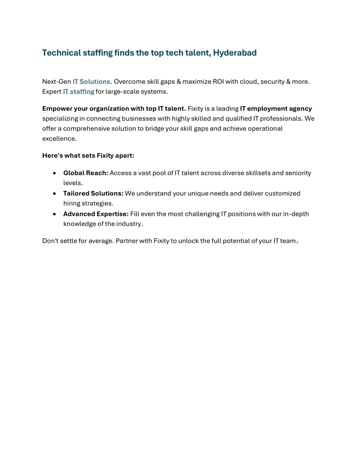 technical staffing finds the top tech talent n.w
