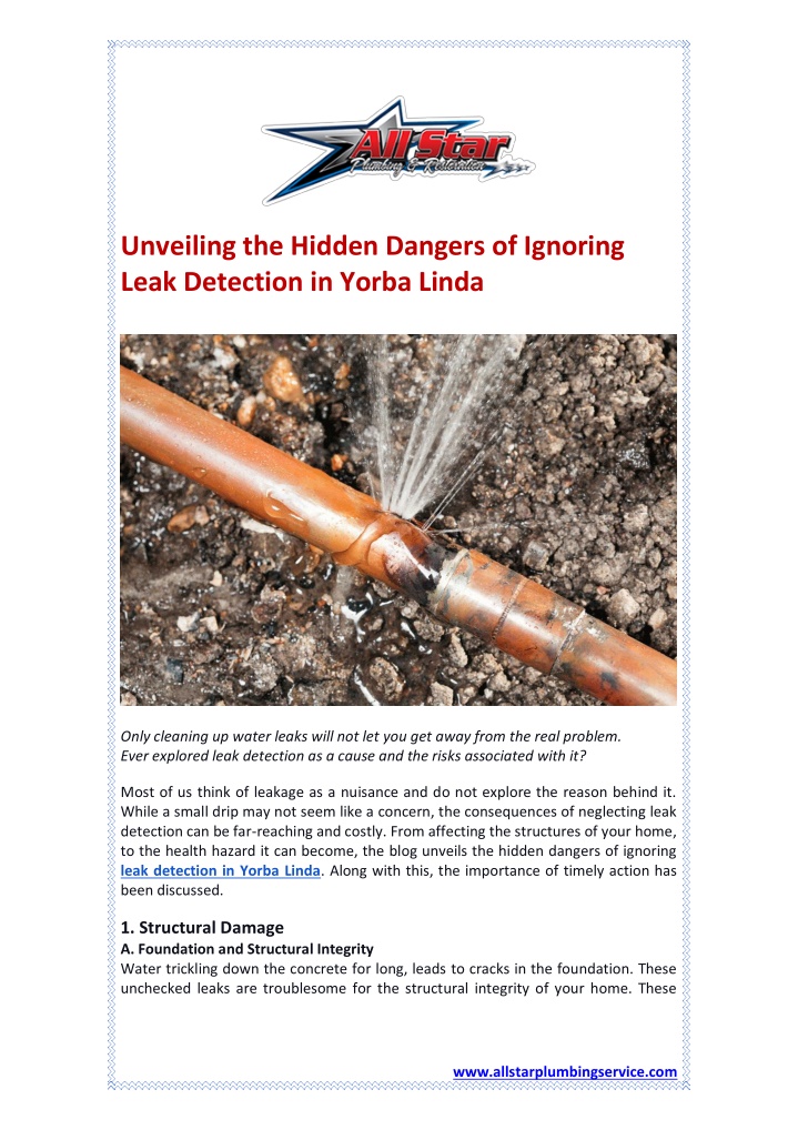 unveiling the hidden dangers of ignoring leak n.w