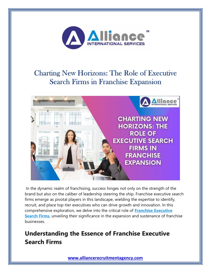 in the dynamic realm of franchising success n.w