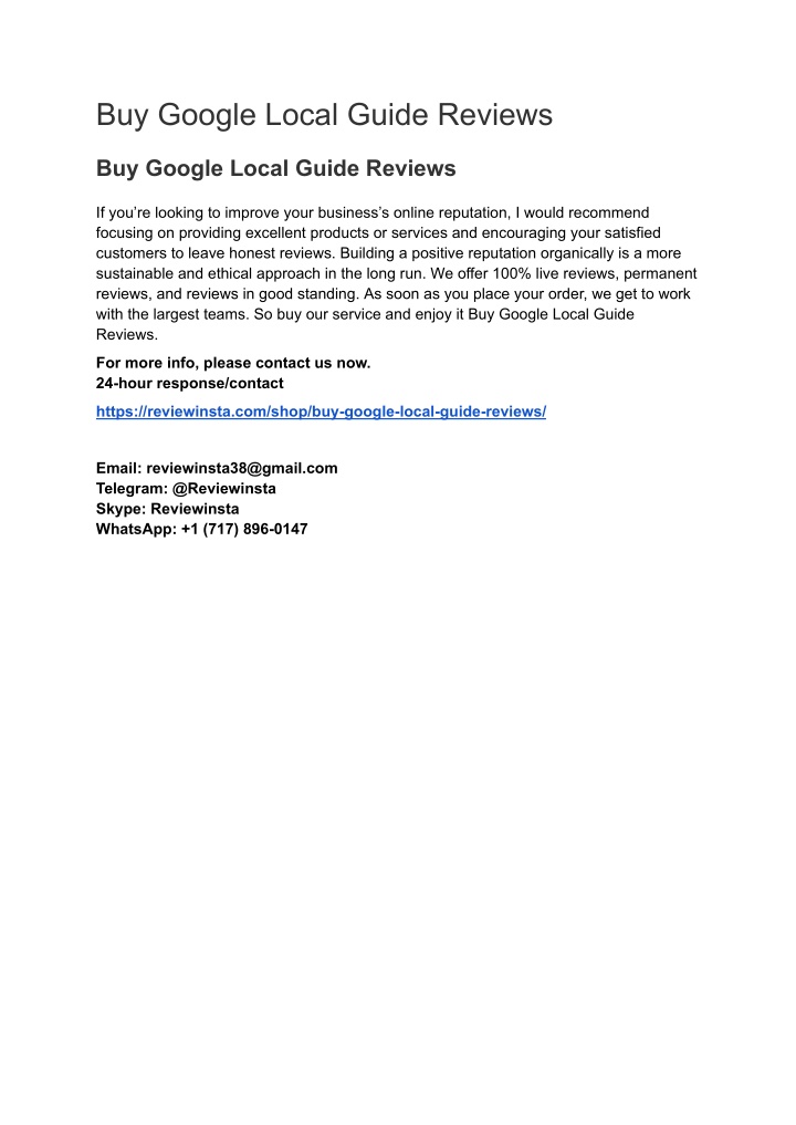 buy google local guide reviews n.w